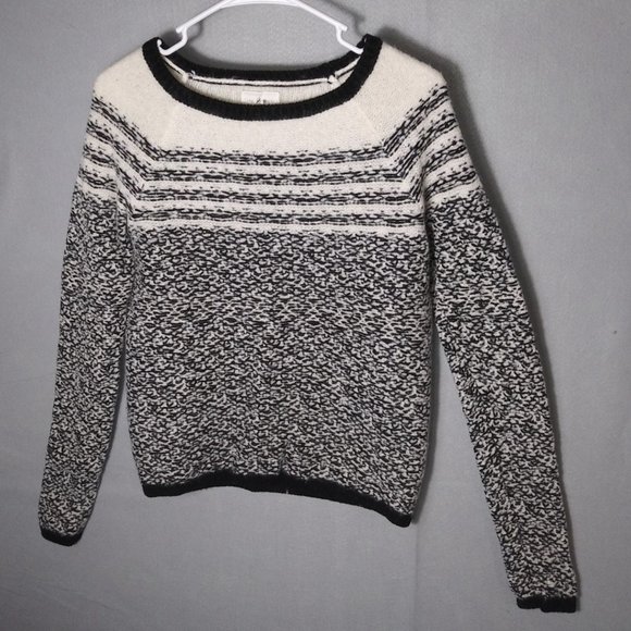 Lou & Grey Sweaters - Lou & Grey Black And White Thick Knit Sweater Women's Size S